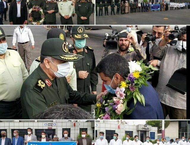 جواد فروغی با استقبال مردم و مسئولان وارد ایلام شد/ تقدیر از مدال‌آور المپیک در استانداری