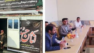 بازدید معاون فرهنگی وزیر علوم از موکب شهدای هسته‌ای دانشگاه ایلام و دانشگاه پیام‌نور
