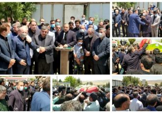 پیکر زنده‌یاد عادل آذر وارد ایلام شد