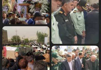 مراسم تشییع پیکر شهید محمدیاسمی در ایوان برگزار شد