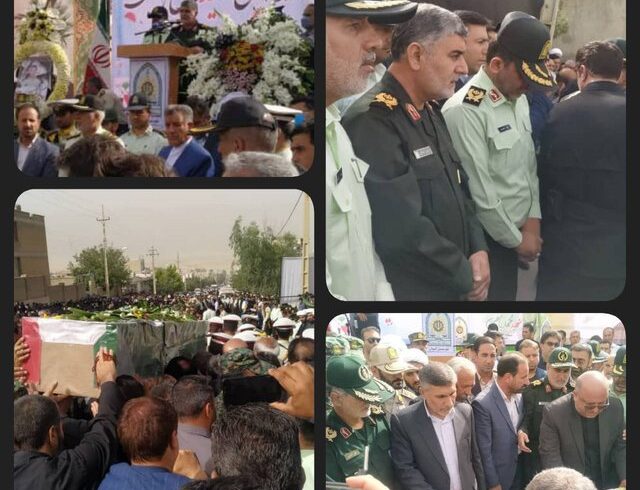 مراسم تشییع پیکر شهید محمدیاسمی در ایوان برگزار شد