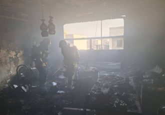 نجات ۲۰ دانشجوی گرفتار در آتش‌ خوابگاه دانشجویی ایلام