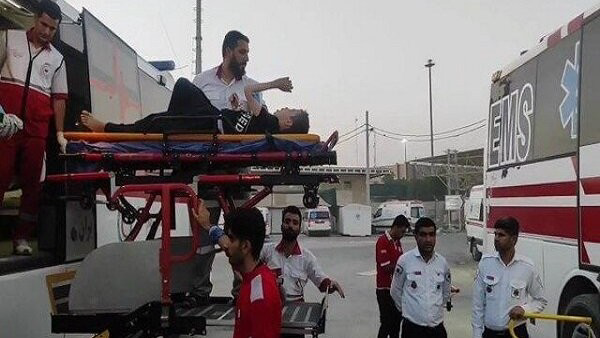 انتقال ۷ زائر مصدوم از بیمارستان الحسین کربلا به مرز مهران