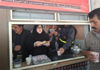 بازدید سخنگوی دولت از موکب شرکت گاز در مرز مهران