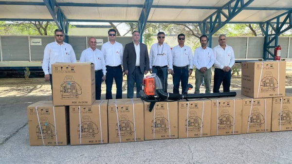 تحویل ۲۰ دستگاه دمنده اطفای حریق به منابع طبیعی ایلام