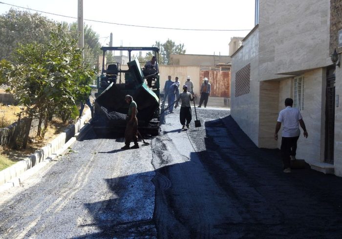 اجرای ۱۱ هزار مترمربع آسفالت در روستای بانقلان شهرستان ایلام