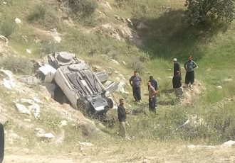 بی احتیاطی راننده سواری سمند حادثه آفرید