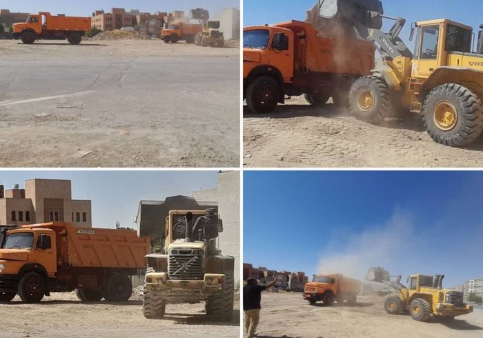 ادامه عملیات جمعآوری نخالههای ساختمانی رهاشده در سطح شهر ادامه عملیات جمعآوری نخالههای ساختمانی رهاشده در سطح شهر