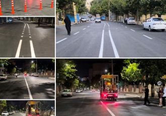 اجرای عملیات خط‌کشی و بهسازی علائم ترافیکی در خیابان‌های ایلام