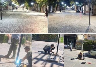 بهسازی و تعمیر سیستم روشنایی پیاده‌راه طالقانی ایلام